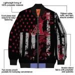 customized arizona diamondbacks star stripes red black bomber jacket best selling