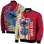 customized arizona diamondbacks stitch laughing red bomber jacket best selling