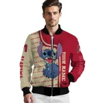 customized arizona diamondbacks stitch laughing red bomber jacket best selling