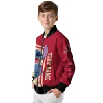 customized arizona diamondbacks stitch laughing red bomber jacket best selling