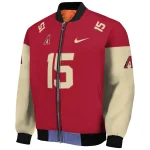 customized arizona diamondbacks team patch red bomber jacket best selling