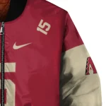 customized arizona diamondbacks team patch red bomber jacket best selling