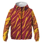 customized arizona state sun devils abstract streaks maroon windbreaker jacket best selling
