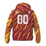 customized arizona state sun devils abstract streaks maroon windbreaker jacket best selling