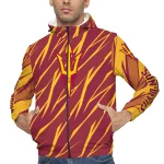 customized arizona state sun devils abstract streaks maroon windbreaker jacket best selling