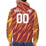 customized arizona state sun devils abstract streaks maroon windbreaker jacket best selling
