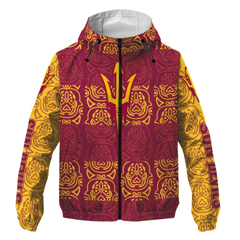 customized arizona state sun devils cat eyes maroon windbreaker jacket best selling customized arizona state sun devils cat eyes maroon windbreaker jacket best selling