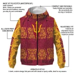 customized arizona state sun devils cat eyes maroon windbreaker jacket best selling