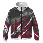 customized arizona state sun devils claw mesh maroon gray windbreaker jacket best selling