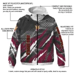 customized arizona state sun devils claw mesh maroon gray windbreaker jacket best selling
