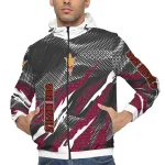 customized arizona state sun devils claw mesh maroon gray windbreaker jacket best selling