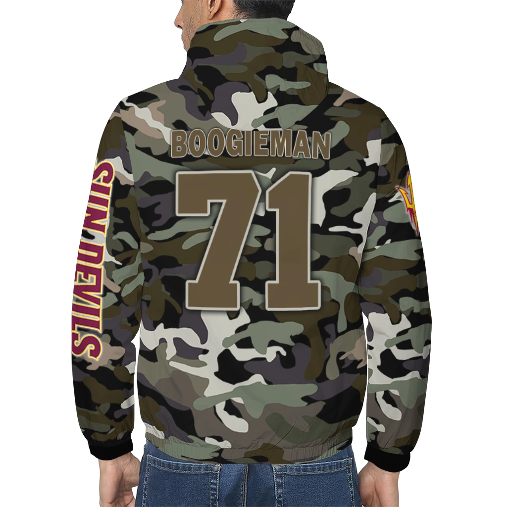 customized arizona state sun devils skull camo camouflage windbreaker jacket trendy customized arizona state sun devils skull camo camouflage windbreaker jacket trendy