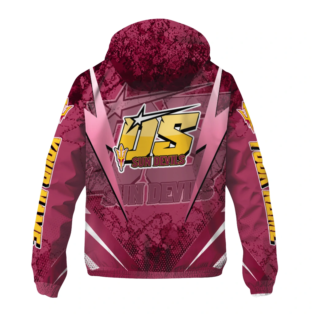 customized arizona state sun devils us rock star maroon windbreaker jacket fashion forward customized arizona state sun devils us rock star maroon windbreaker jacket fashion forward