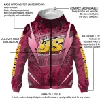 customized arizona state sun devils us rock star maroon windbreaker jacket best selling