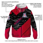 customized arizona wildcats arrow matrix red black windbreaker jacket best selling