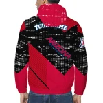 customized arizona wildcats arrow matrix red black windbreaker jacket best selling