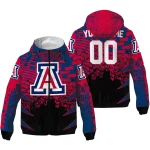 customized arizona wildcats brick motion red black windbreaker jacket best selling