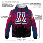 customized arizona wildcats brick motion red black windbreaker jacket best selling
