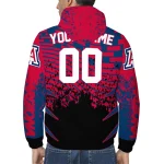 customized arizona wildcats brick motion red black windbreaker jacket best selling