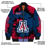 customized arizona wildcats burst splatter red bomber jacket best selling