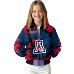 customized arizona wildcats burst splatter red bomber jacket best selling