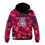 customized arizona wildcats shark art red windbreaker jacket best selling