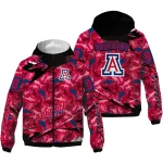 customized arizona wildcats shark art red windbreaker jacket best selling