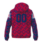 customized arizona wildcats trellis mesh red windbreaker jacket best selling