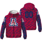 customized arizona wildcats trellis mesh red windbreaker jacket best selling