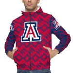 customized arizona wildcats trellis mesh red windbreaker jacket best selling