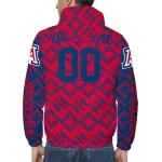 customized arizona wildcats trellis mesh red windbreaker jacket best selling
