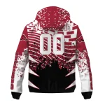 customized arkansas razorbacks brick motion red black windbreaker jacket best selling