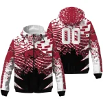 customized arkansas razorbacks brick motion red black windbreaker jacket best selling