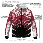customized arkansas razorbacks brick motion red black windbreaker jacket best selling