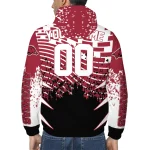 customized arkansas razorbacks brick motion red black windbreaker jacket best selling
