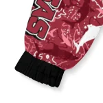 customized arkansas razorbacks shark art red windbreaker jacket best selling
