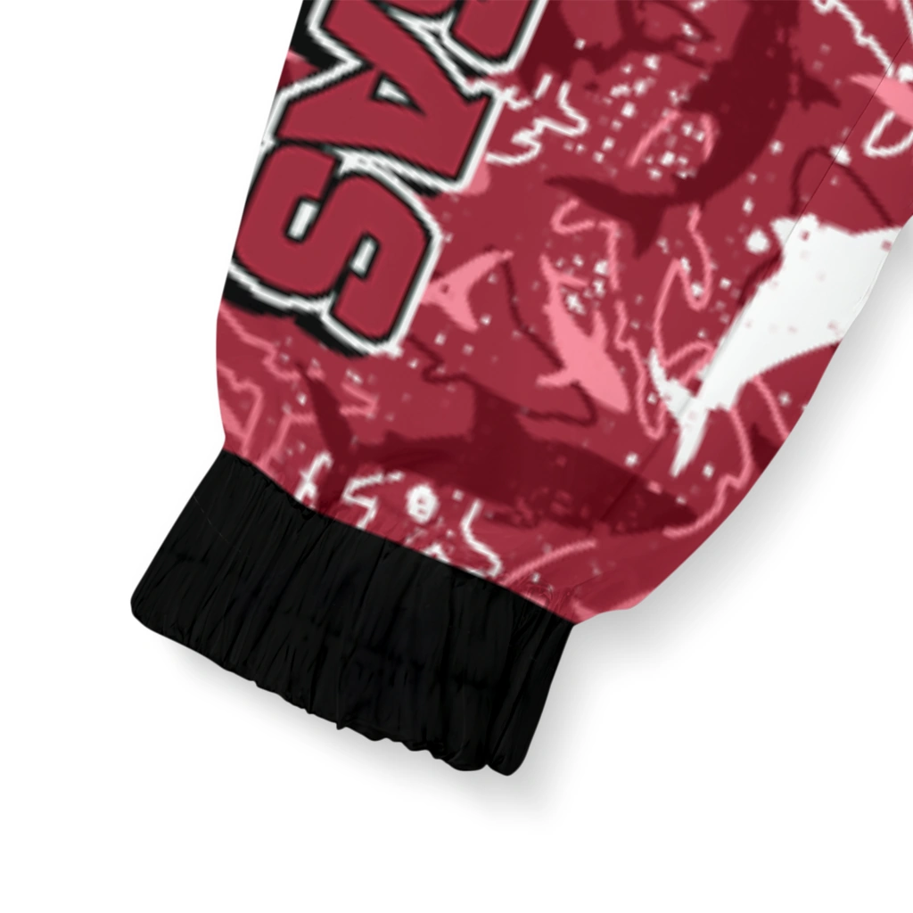 customized arkansas razorbacks shark art red windbreaker jacket latest model customized arkansas razorbacks shark art red windbreaker jacket latest model