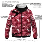 customized arkansas razorbacks shark art red windbreaker jacket best selling