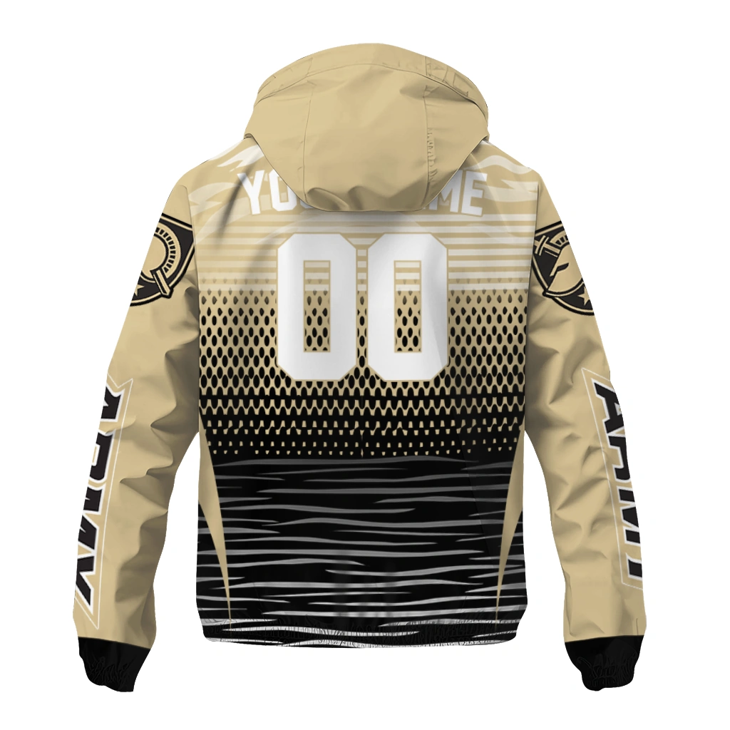 customized army black knights pattern layers gold windbreaker jacket fashion forward customized army black knights pattern layers gold windbreaker jacket fashion forward