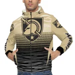 customized army black knights pattern layers gold windbreaker jacket best selling