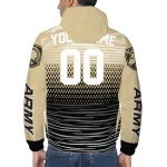 customized army black knights pattern layers gold windbreaker jacket best selling