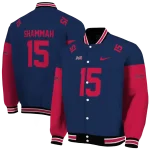 customized atlanta braves team patch navy varsity jacket best selling
