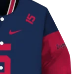 customized atlanta braves team patch navy varsity jacket best selling