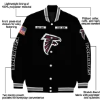 customized atlanta falcons american flag skull black varsity jacket best selling