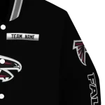 customized atlanta falcons american flag skull black varsity jacket best selling