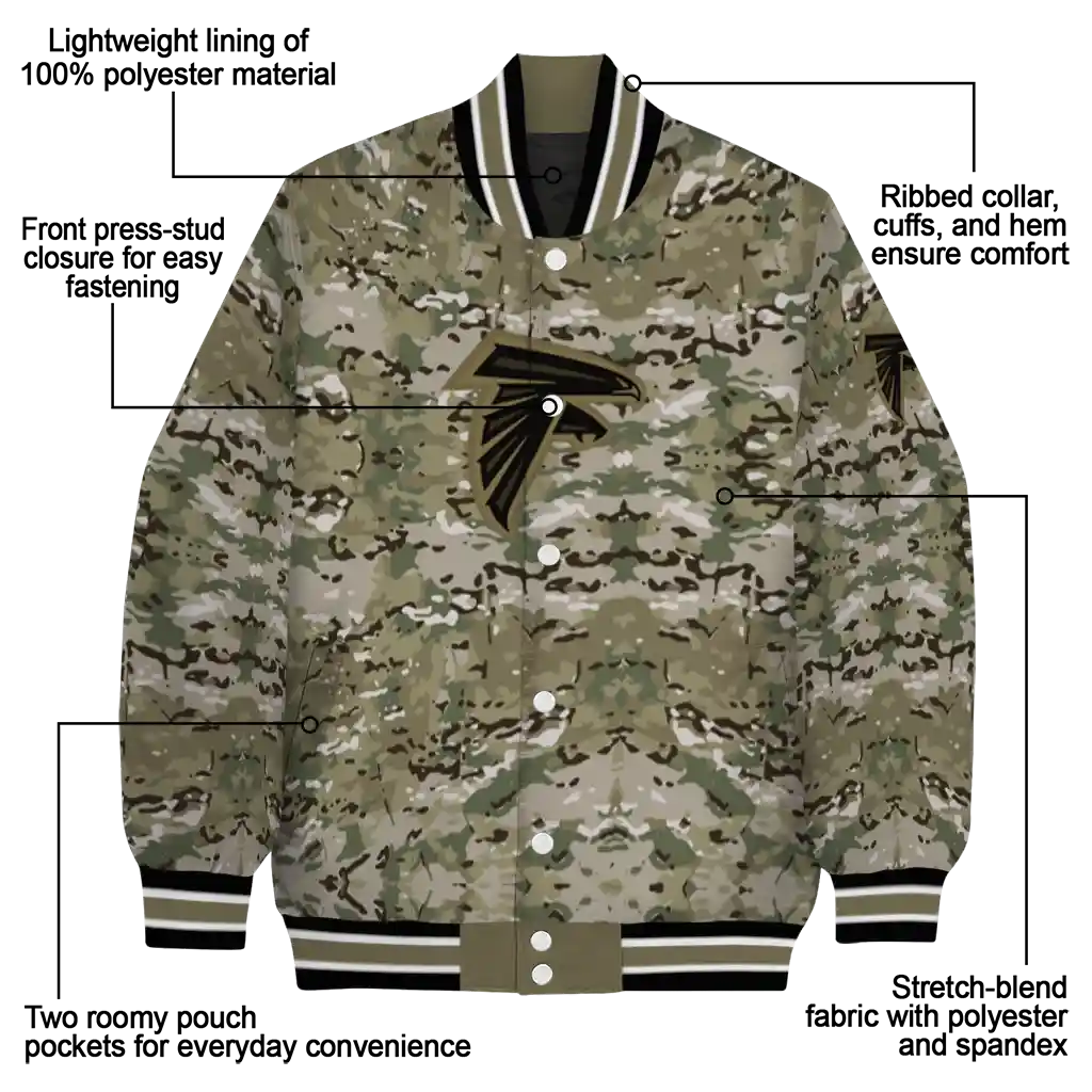 customized atlanta falcons camouflage abstract camouflage varsity jacket new arrival customized atlanta falcons camouflage abstract camouflage varsity jacket new arrival