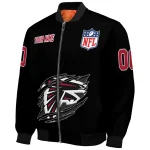 customized atlanta falcons claw scratch black bomber jacket best selling