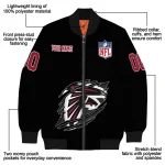 customized atlanta falcons claw scratch black bomber jacket best selling