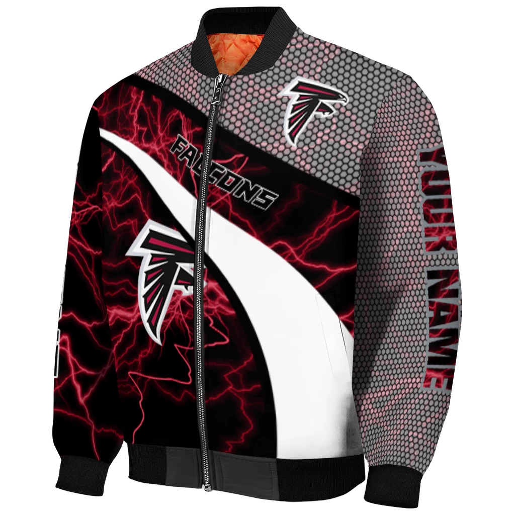 customized atlanta falcons electric flash red bomber jacket fashion forward customized atlanta falcons electric flash red bomber jacket fashion forward