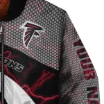 customized atlanta falcons electric flash red bomber jacket best selling